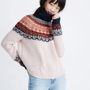 Madewell Brookdale Fair Isla Turtleneck Sweater